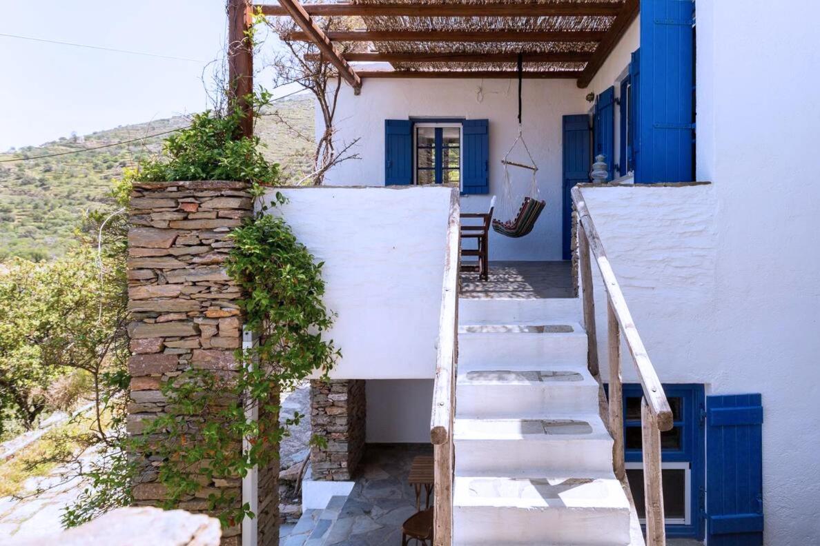 Traditional Village House On Kea Milopotamos  Bagian luar foto